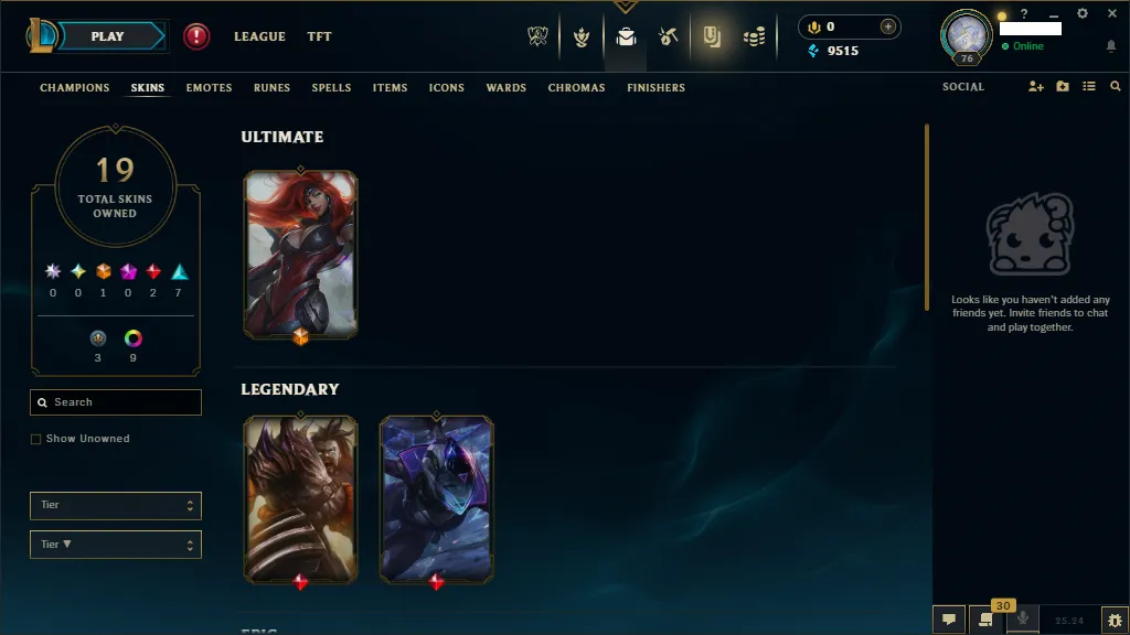 🌎MENA🏆New Season S15🏆Platinum 3 ✅HandMade✅70 Champions⭐️Skins +19⭐ LVL 76 🚀instant delivery